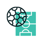 Jalkapallo ja kenttä